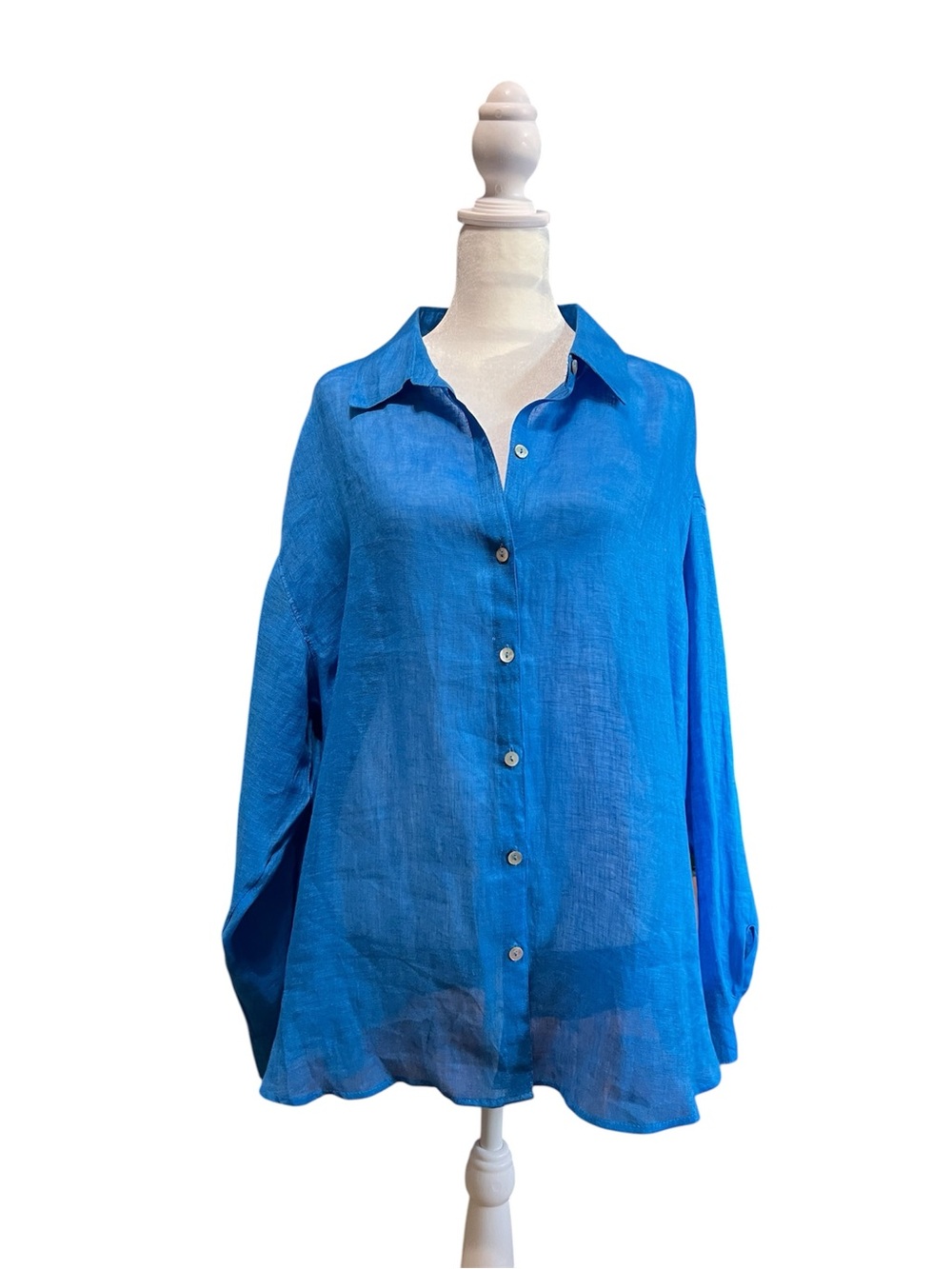 C&C California Sheer Linen Tunic - Picture 2 of 14